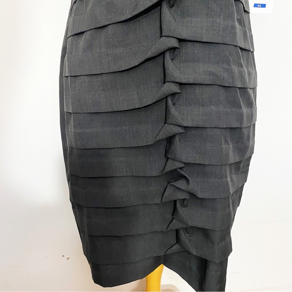 ROBBIE BEE NWT linen finish- zip back lined bodice sheath dress 10 run small - Picture 3 of 9